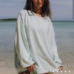 Daily Drills Sky Blue Relaxed Sweatshirt